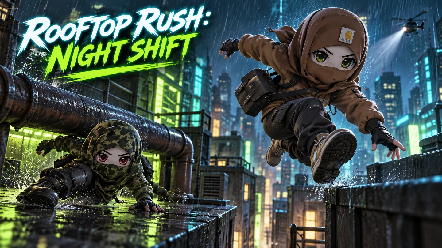 Rooftop Rush character art