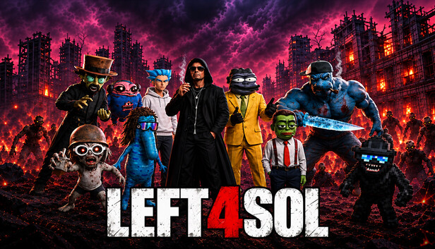 Left4Sol zombie ensemble and full game logo